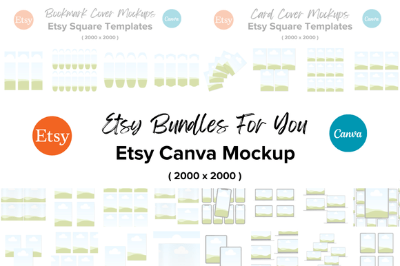 150 Etsy Cover Mockups Bundle