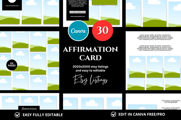 30 Affirmation Card Etsy Mockup: A Practical Guide for Digital Sellers