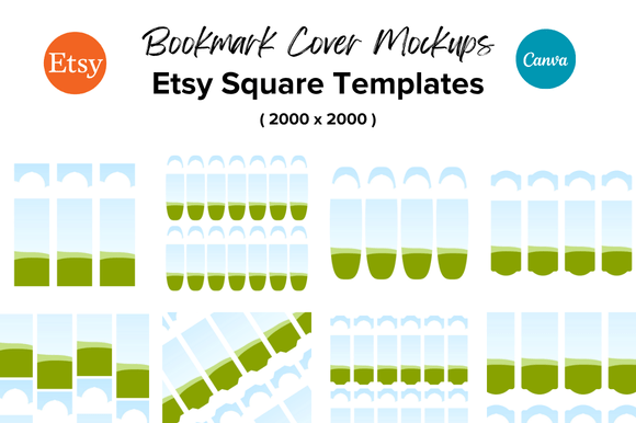 30 Bookmark Cover Etsy Mockups: Instant Download Templates to Elevate Your Digital Shop