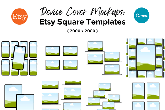30 Device Cover Etsy Mockups