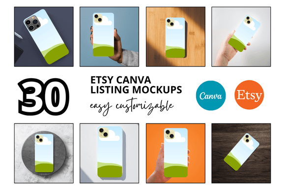 30 Phone Etsy Mockups Templates: Save Time, Elevate Listings, and Stand Out Instantly