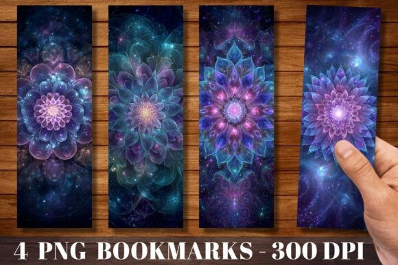 Galaxy Cosmic Floral Nebula Bookmark: A Digital Design That Elevates Every Reading Experience