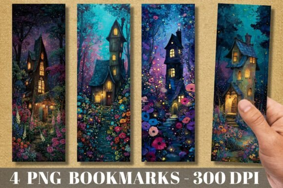 Magical Whimsical Fairy House Bookmark