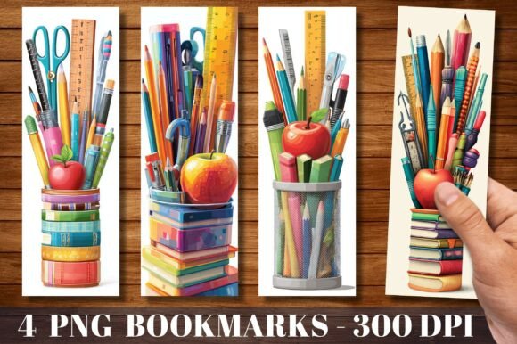 School Supplies Teacher Pencil Bookmark: Creative, Practical & Print-Ready Learning Tools