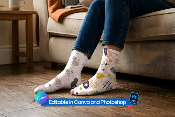 Socks Mockup PSD