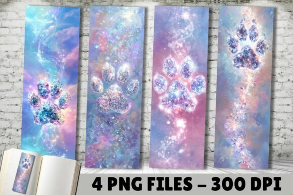 Sparkle Diamond Jewel Paw Bookmark