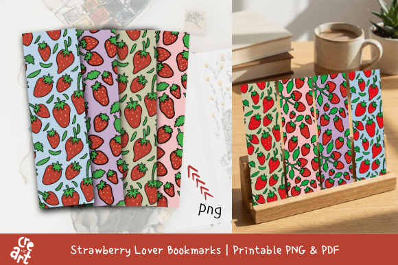 Strawberry Lover Bookmarks Printable